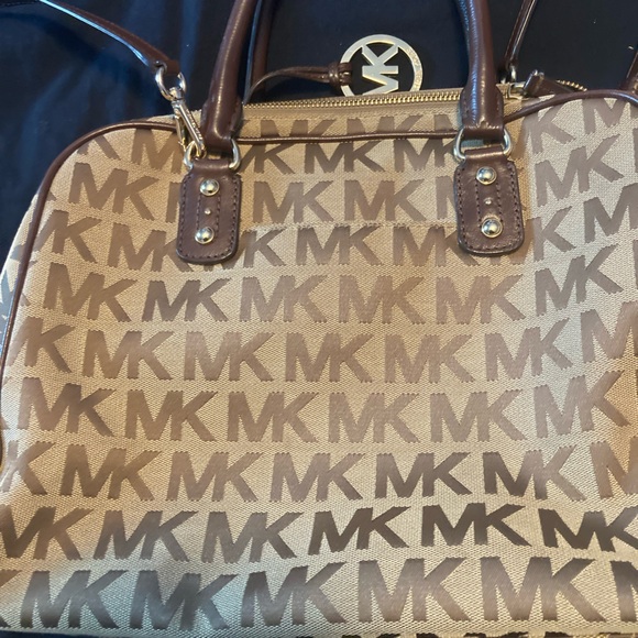 Michael Kors Brown and Tan Logo Bag - Picture 1 of 5